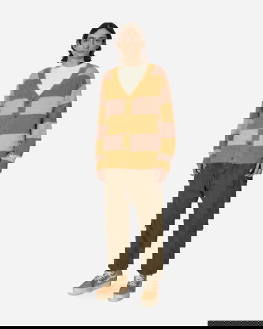Sveter Vans Fuzzy Striped Cardigan Hnedá | VN0A7SQ1ZEE1, 4