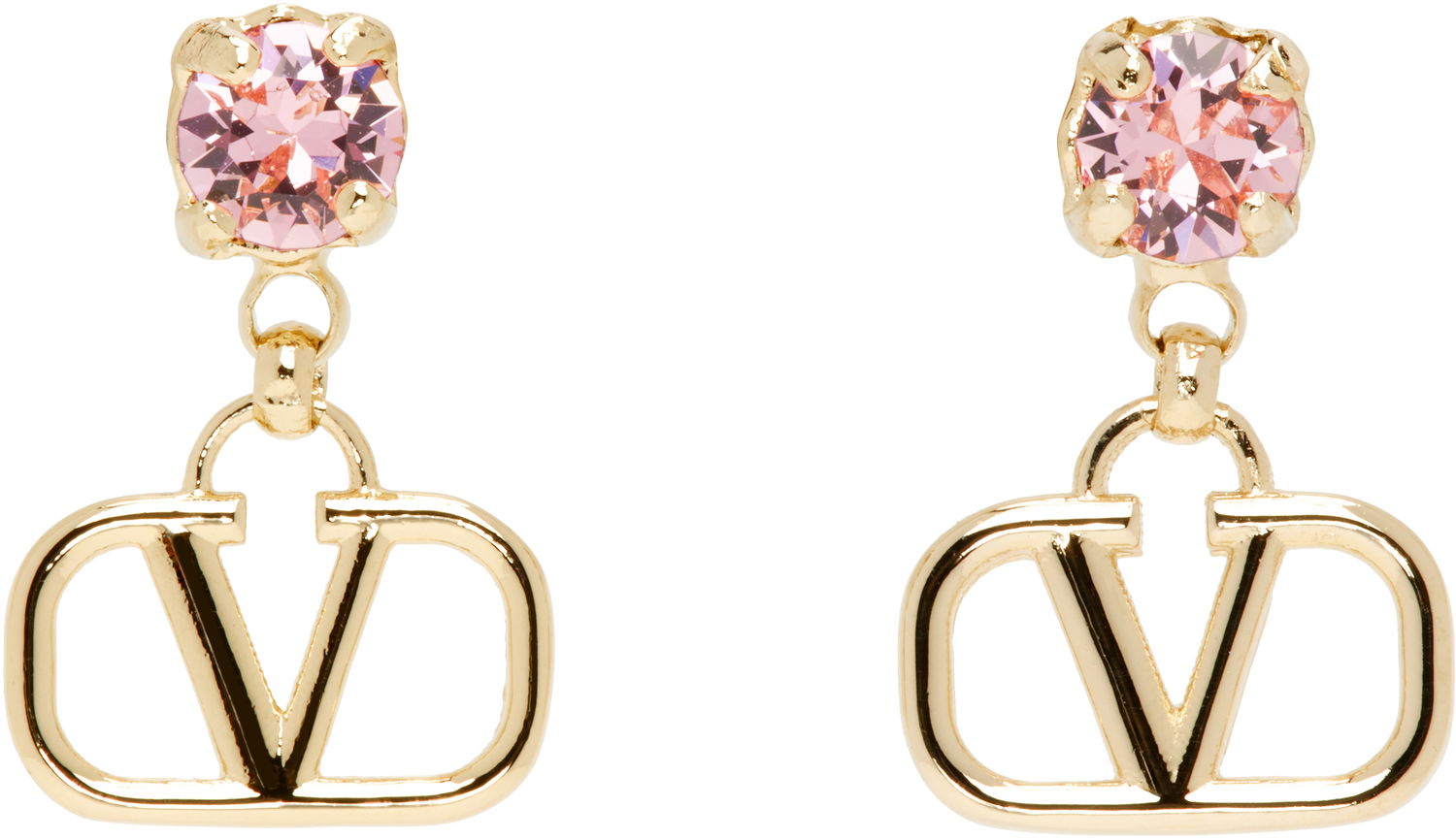 Náušnice Valentino Valentino Garavani VLogo Signature Drop Earrings Metalická | 6W2J0H29YCW, 0