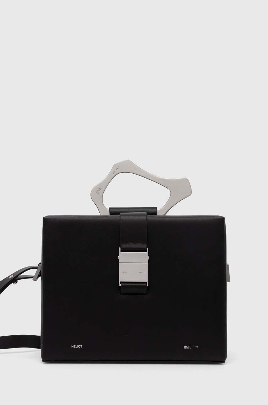 Kabelka HELIOT EMIL Heliot Emil Leather Handbag Čierna | HE.15.42.L03.BLK01, 0