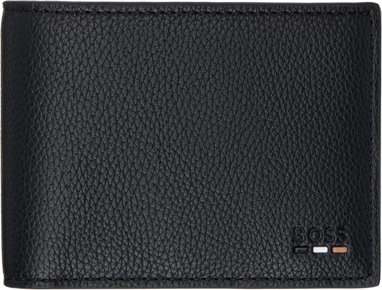 Peňaženka BOSS Leather Bifold Wallet Čierna | 50536512, 0