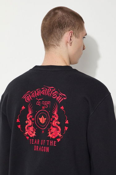 Mikina Maharishi Maharishi Dragon Anniversary Crew Sweatshirt Čierna | 1267.BLACK, 5