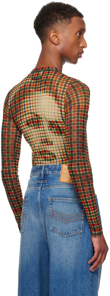Tričko Jean Paul Gaultier Gaultier Tartan Face Long Sleeve T-Shirt Rôznofarebný | 24/31-F-TO224-T563-95105030, 2