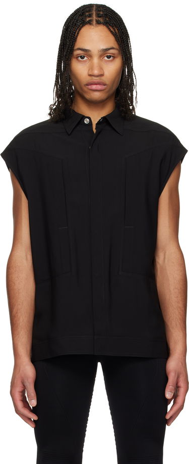 Košeľa Rick Owens Rick Owens Sleeveless Jumbo Shirt Čierna | RU01E5776 Y, 0