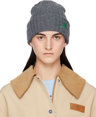 Kulicha GANNI Wool Knit Beanie Šedá | A6928, 0