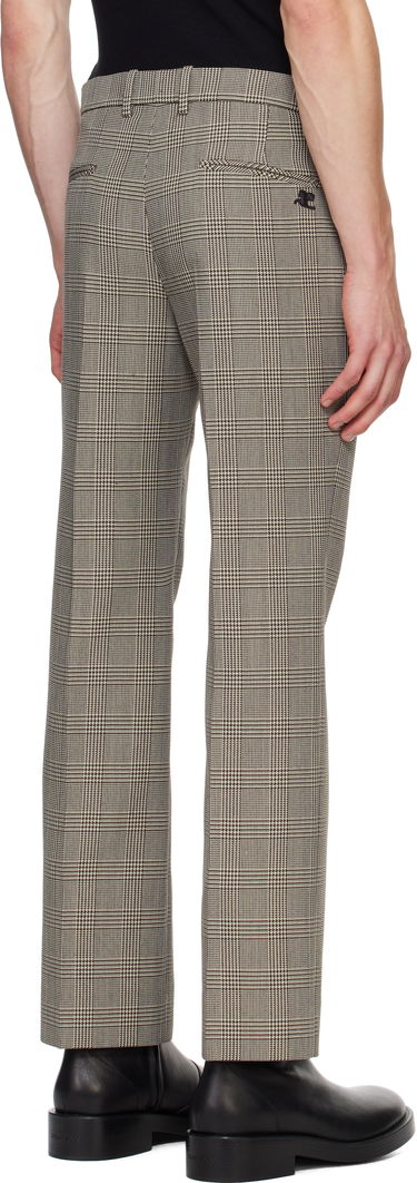 Nohavice Courrèges Prince of Wales Check Trousers Hnedá | 324CPA249PL0166, 2