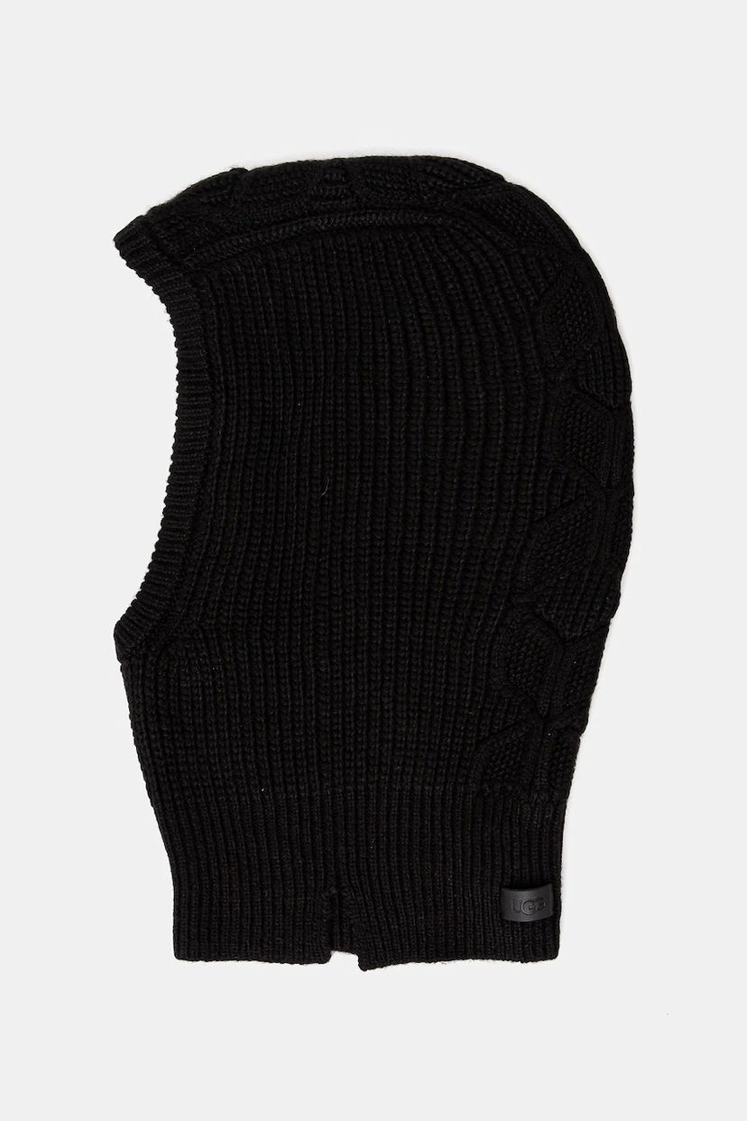 Čiapky a klobúky UGG Wool Blend Cable Knit Balaclava Čierna | 102740