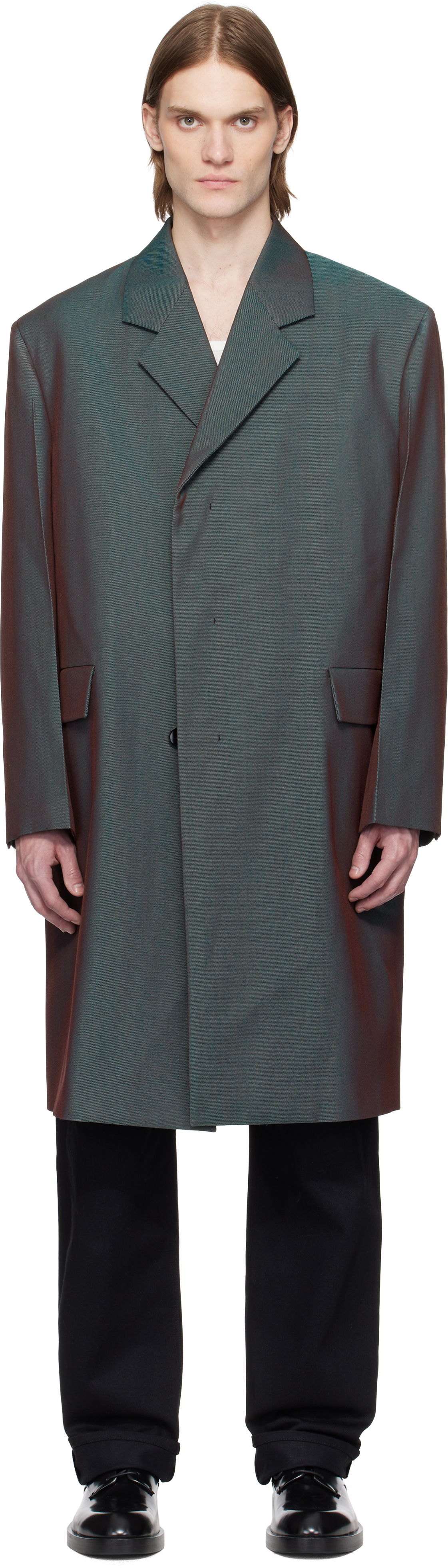 Kabáty Jil Sander Jil Sander Cavalry Twill Coat Zelené | J21AA0192_J40221, 0