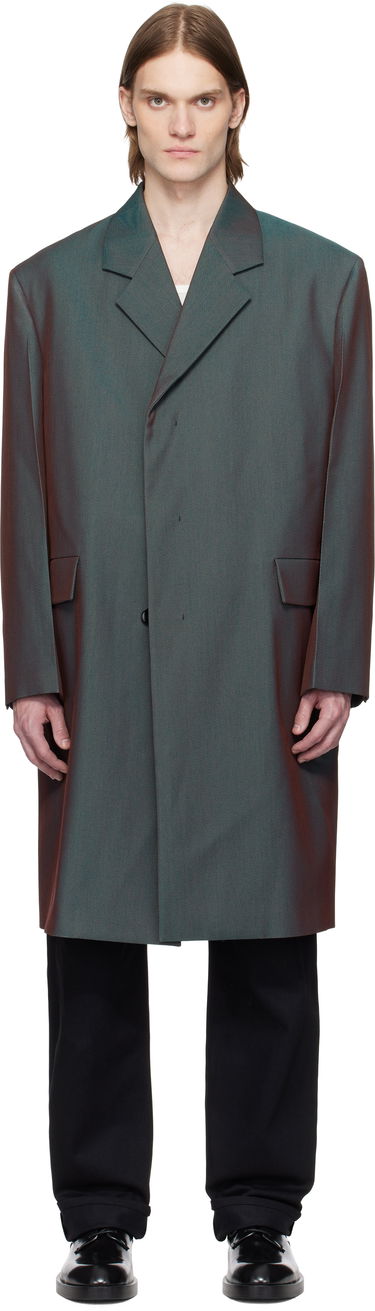 Kabáty Jil Sander Jil Sander Cavalry Twill Coat Zelené | J21AA0192_J40221, 0