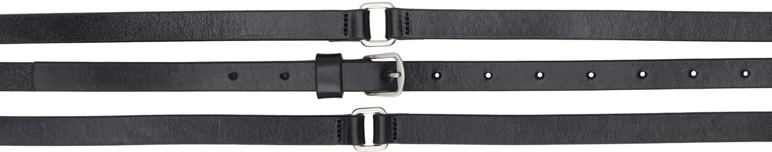 Opasok Ann Demeulemeester Ann Demeulemeester Kepa Triple Wrap Belt Čierna | CO00-W-BE07-LT128-099, 0