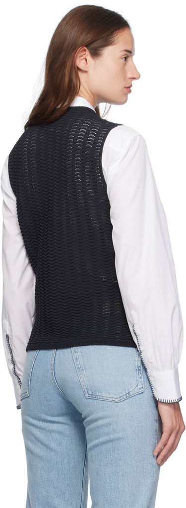Vesta rag & bone rag & bone Elisa Knit Vest Čierna | WAS24F071UG71, 2