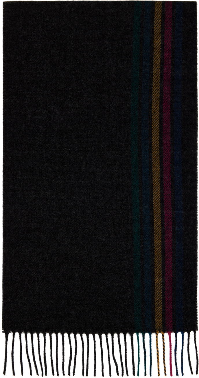 Šál Paul Smith PS Paul Smith Sports Stripe Scarf Čierna | M2A-150T-M747-70-0, 0