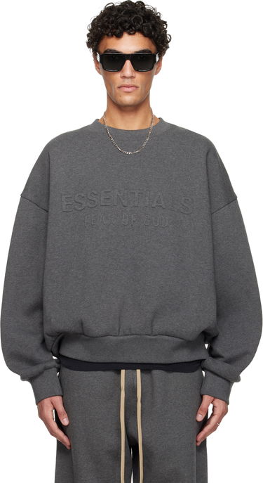 Mikina Fear of God Holiday Embossed Classic Crewneck Sweatshirt Šedá | 192HO256551F, 0