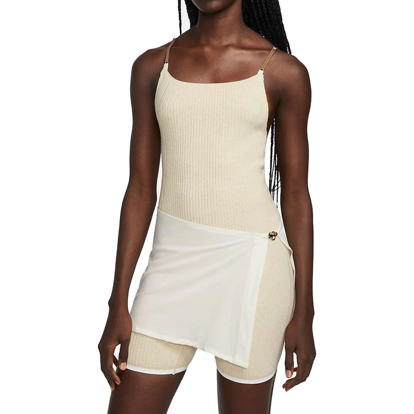Body Nike Jacquemus Ribbed Short Bodysuit Béžová | DN3233-221
