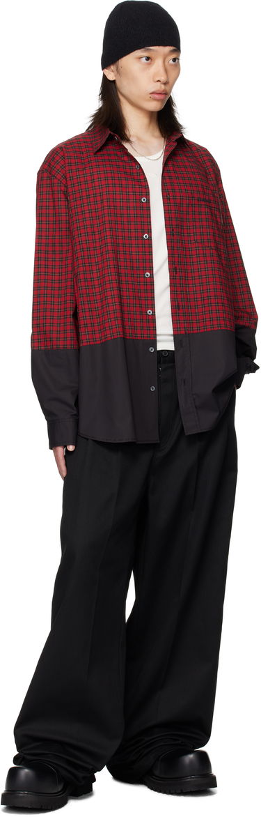 Košeľa VETEMENTS VETEMENTS Splitted Plaid Shirt Červená | UH76SH630RB, 3
