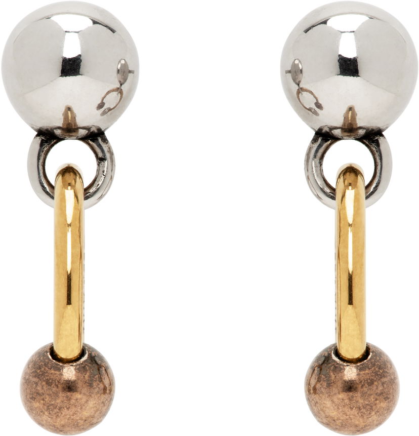 Náušnice LEMAIRE Lemaire Rattle Drop Earrings Metalická | JW0074 LO036