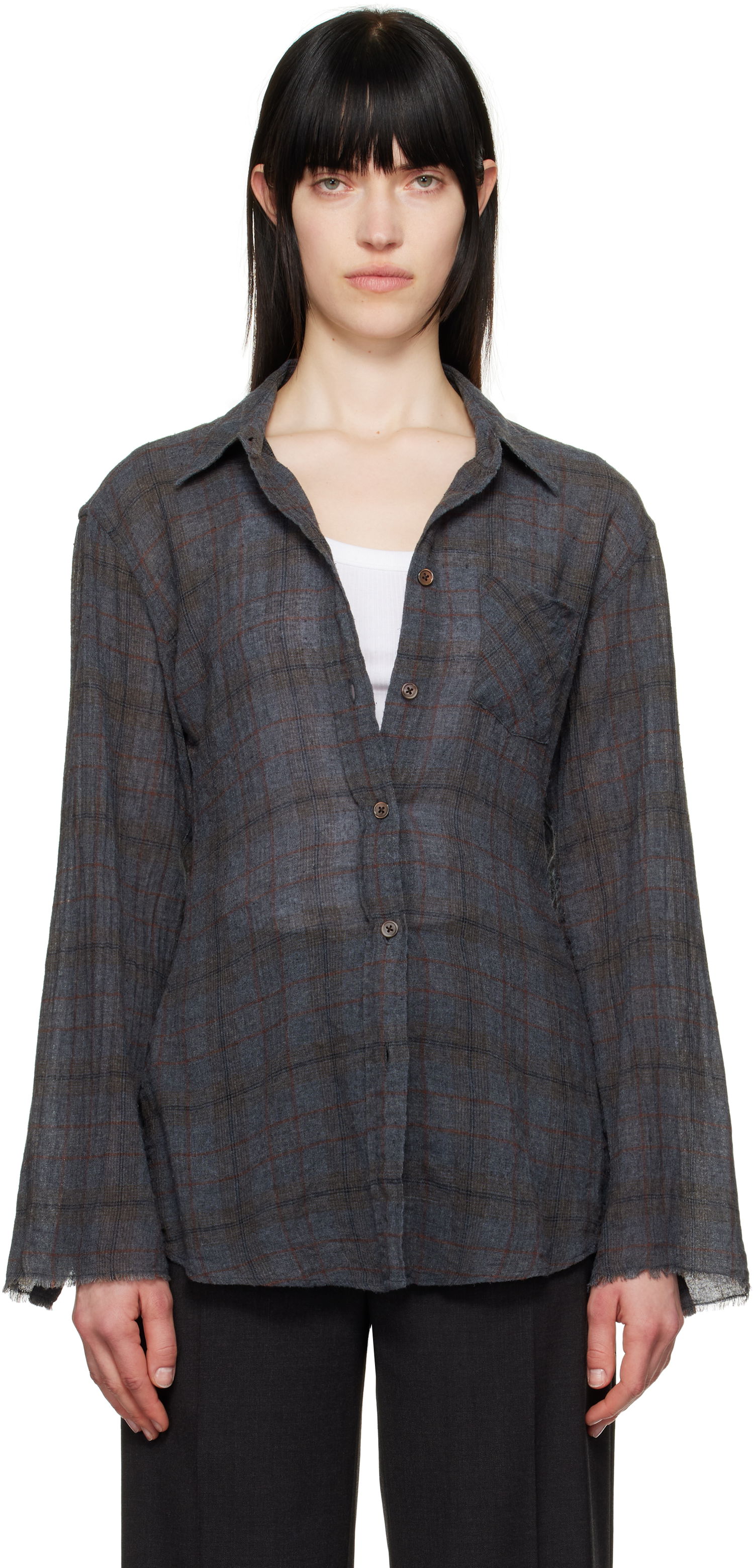 Košeľa OUR LEGACY OUR LEGACY Daisy Plaid Shirt Šedá | W2252DB, 0