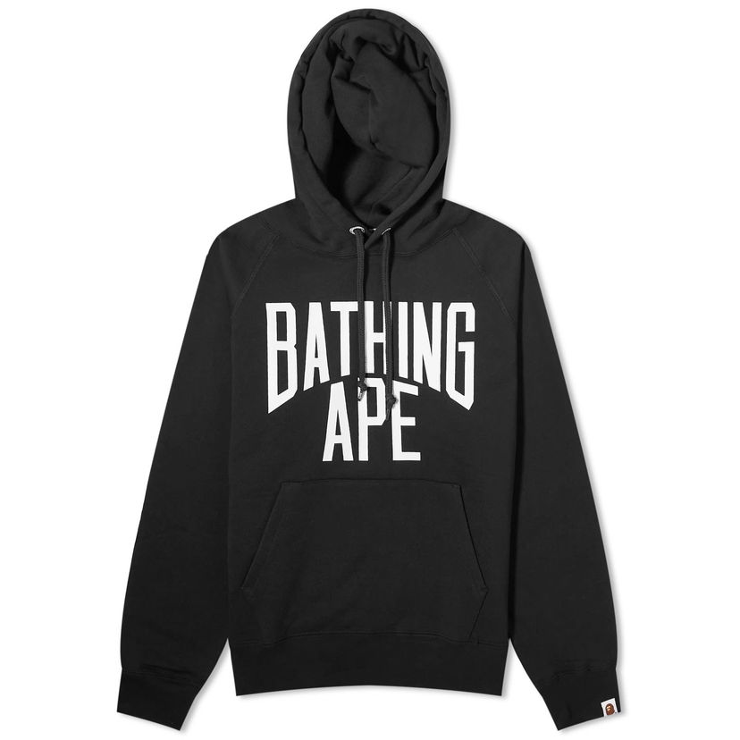 Mikina BAPE A Bathing Ape Nyc Logo Pullover Hoodie Black Čierna | 001PPJ801007M-BLK