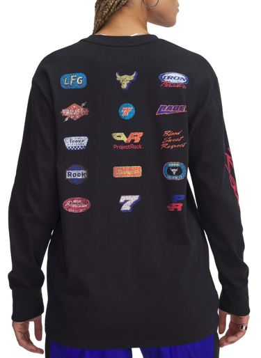 Sveter Under Armour Project Rock Long Sleeve T-Shirt Čierna | 1389700-001, 2