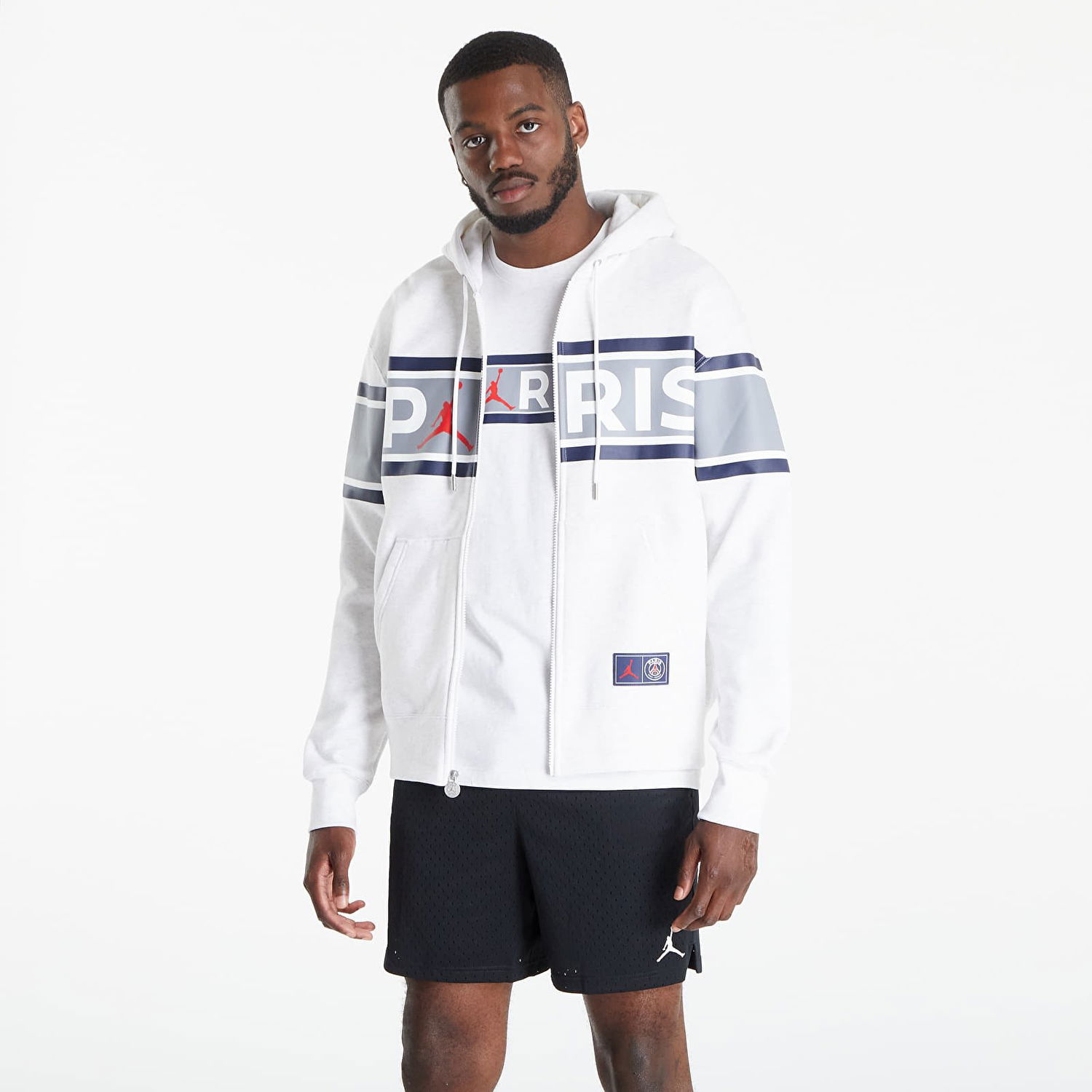 Mikina Jordan Paris Saint-Germain Fleece Hoodie Biela | DB6481-051, 0
