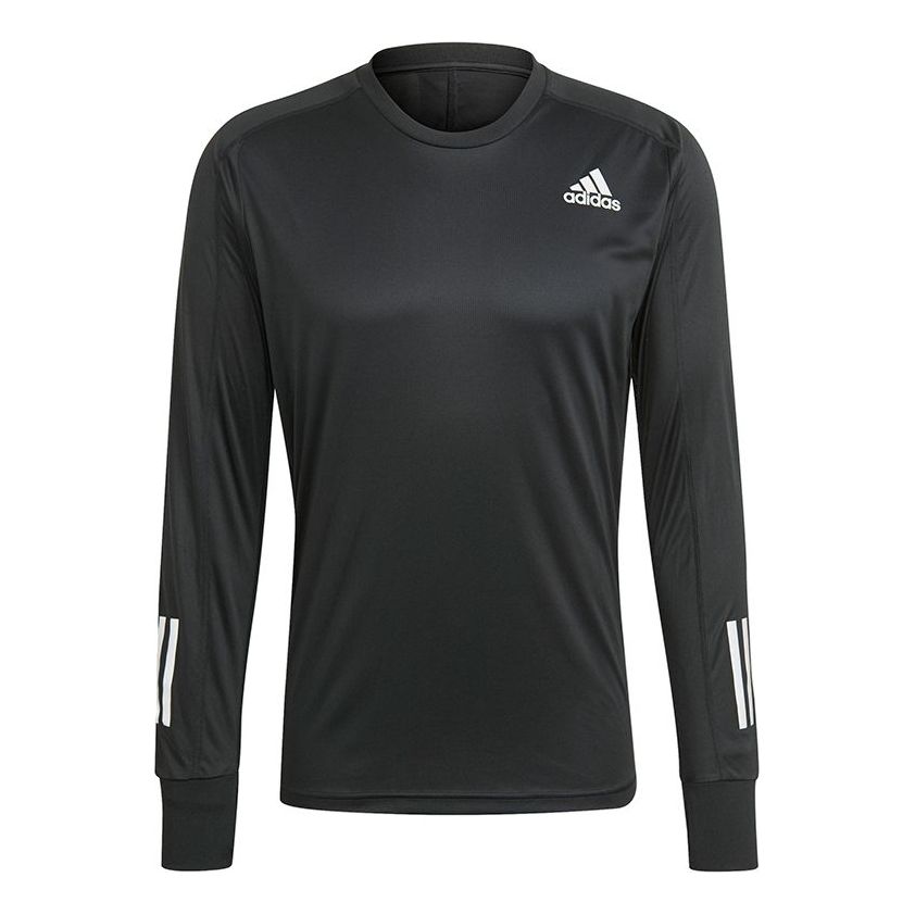 Tričko adidas Originals OWN THE RUN Long Sleeve Running Tee Čierna | GJ9977, 0