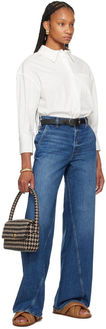 Opasok Anine Bing Harper Leather Belt Čierna | A-12-2144-000, 2