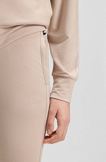 Nohavice BOSS Tracksuit Bottoms with Knitted Tape Béžová | 50540057, 1