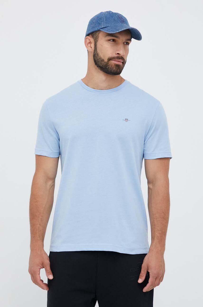 Tričko GANT Regular Fit Shield T-Shirt Modrá | 2003184, 0