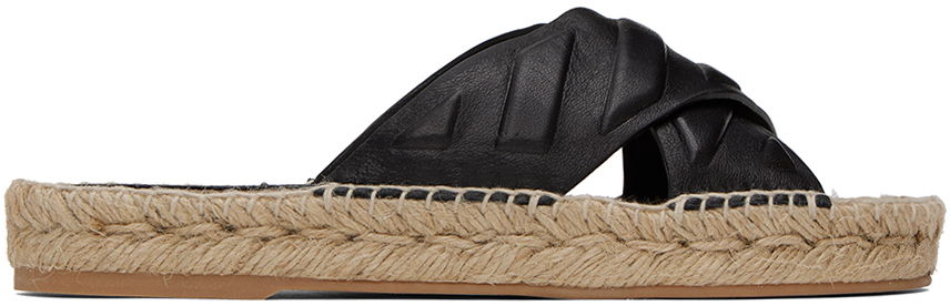 Doplnky Off-White Off-White Diag Lea Espadrille Sandals Čierna | OWIB012S23LEA0011010, 0