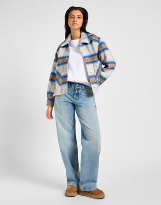 Bunda Lee Lee Cropped Wool Jacket Size XS Rôznofarebný | 112355153, 1