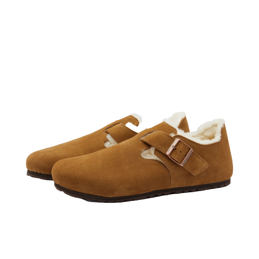 Tenisky a topánky Birkenstock London Shearling Tea Suede Hnedá | 1014962