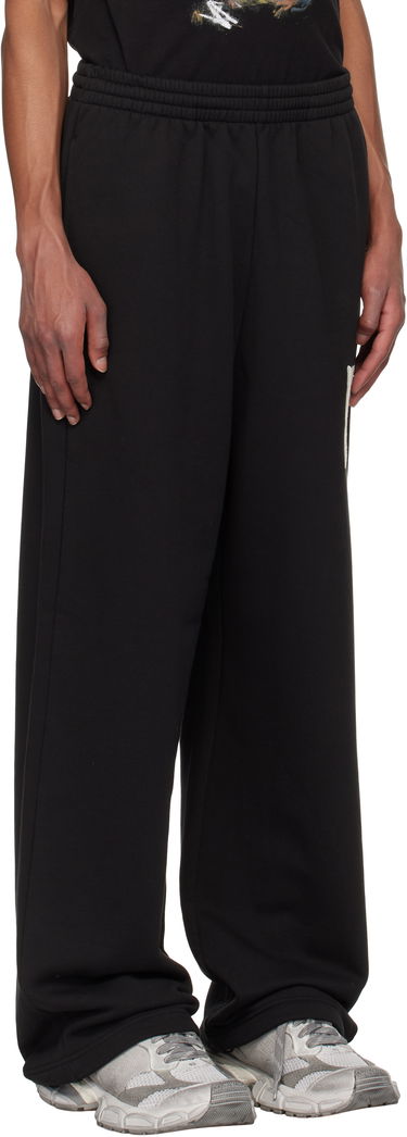 Tepláky We11done We11done Bouclé Letter Logo Sweatpants Čierna | WD-TA3-24-709-U-BK, 1