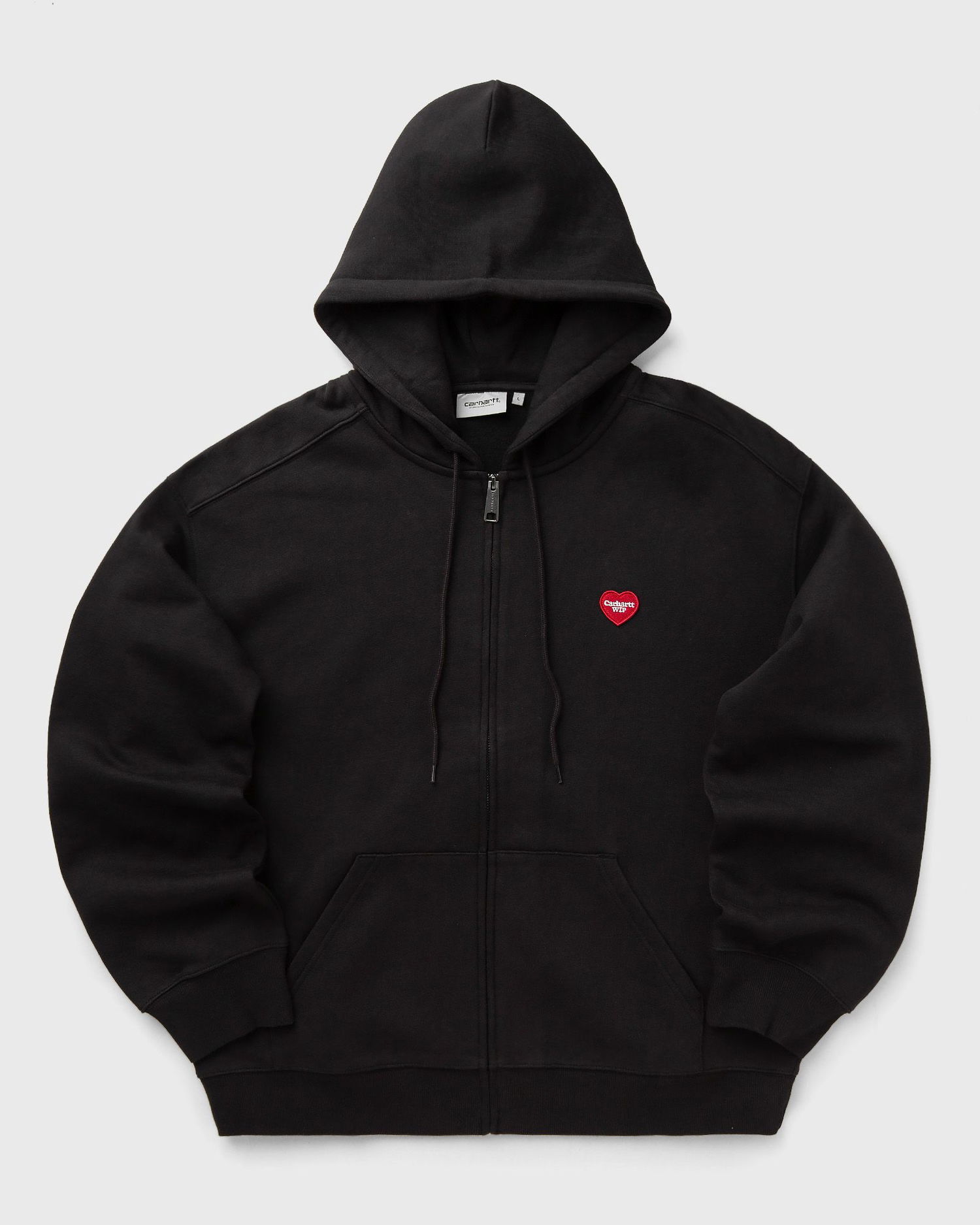 Mikina Carhartt WIP Heart II Hartt Zip-Up Hoodie Čierna | I035176-89.XX, 0