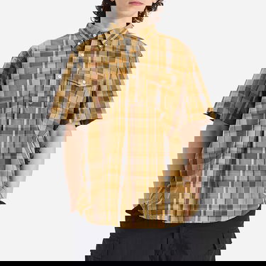 Košeľa Engineered Garments Engineered Garments Popover BD Shirt Madras Plaid, Large Žltá | QT014-ES066, 2