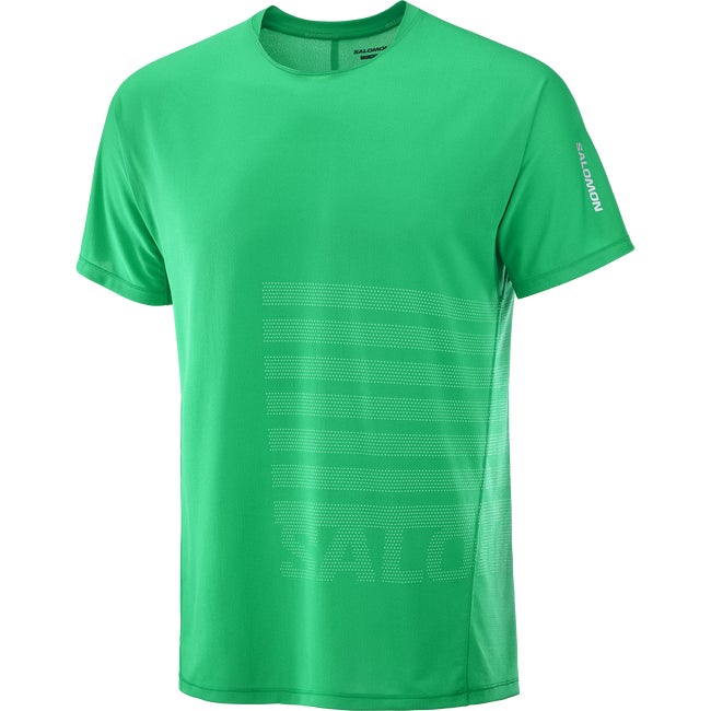 Tričko Salomon Aero Graphic T-Shirt Zelené | LC2694700, 1