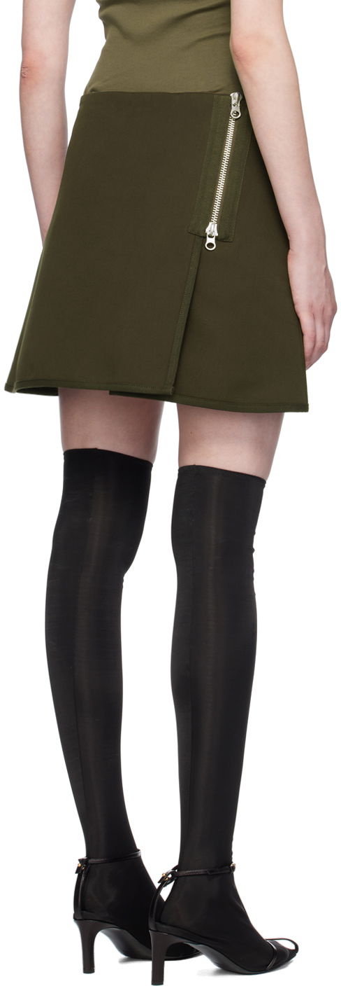 Courrèges Asymmetrical Zippered Miniskirt