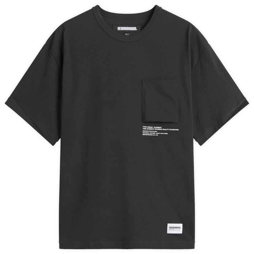 Tričko Neighborhood Sheltech Pocket T-Shirt, Size Large Čierna | 251BWNH-CSM01-BLK