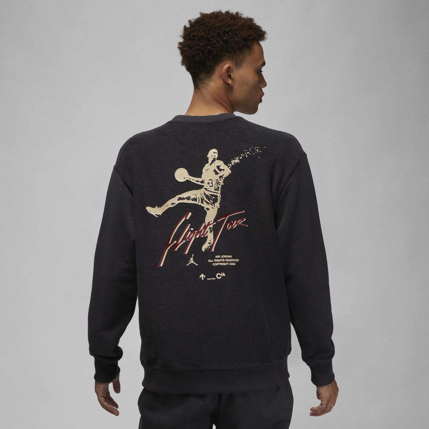 Mikina Jordan Flight Heritage Crew Sweat Čierna | DV1619-045, 1