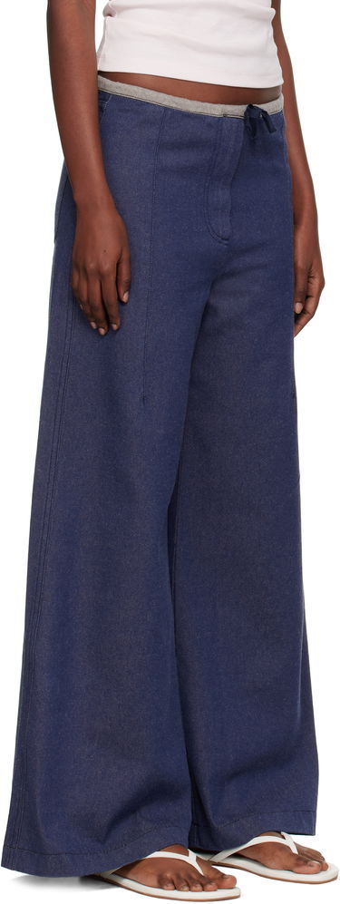 Džínsy Baserange Baserange Arthur Loose Fit Jeans Modrá | PAALP-DE-AU25, 1