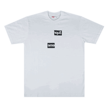 Tričko Supreme Comme des Garçons Shirt Split Box Logo T-Shirt Biela | FW18KN2 WHITE, 0