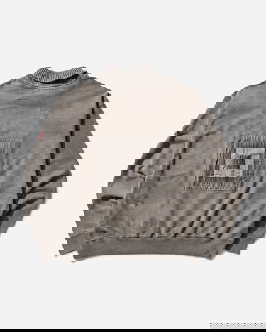 Sveter Cav Empt Overdye Overlap Light Crewneck Sweatshirt Šedá | CES27CS20 BROWN, 2