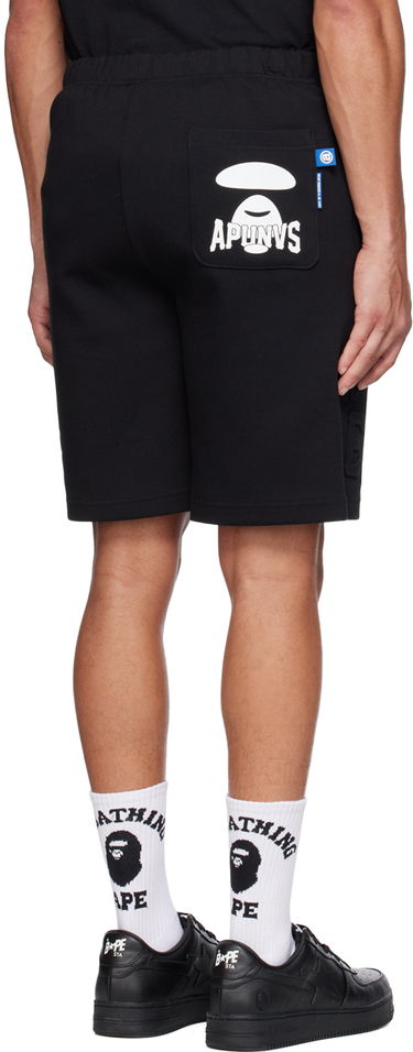 Šortky AAPE by A Bathing Ape AAPE by A Bathing Ape Embossed Shorts Čierna | AAPSPM6990XXKBKX, 2
