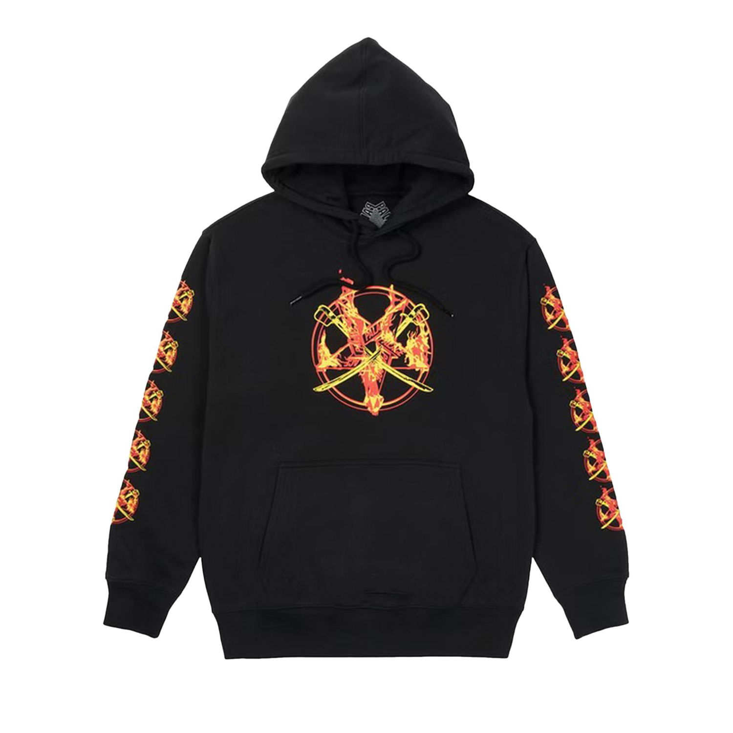 Mikina Palace Flamed Hoodie Čierna | P21HD014, 1