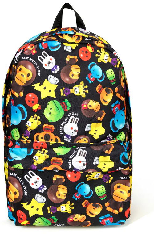 Batoh BAPE Baby Milo All-Over Print Backpack Čierna | 0MXBGW4224XAO, 1