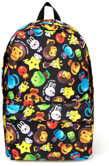 Batoh BAPE Baby Milo All-Over Print Backpack Čierna | 0MXBGW4224XAO, 1
