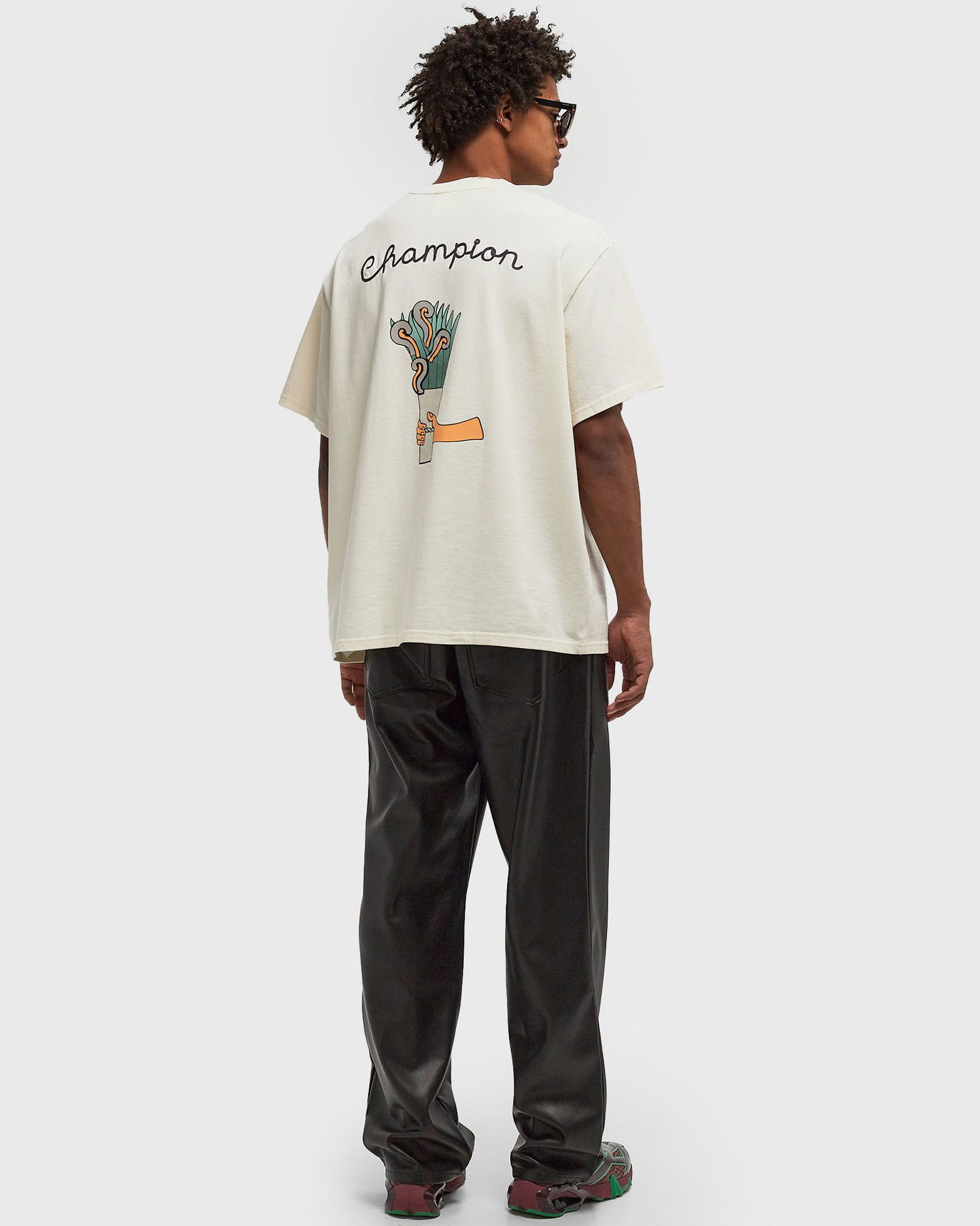 Tričko Champion Angelo Baque Crewneck T-Shirt Béžová | GP205100-XANPD, 1
