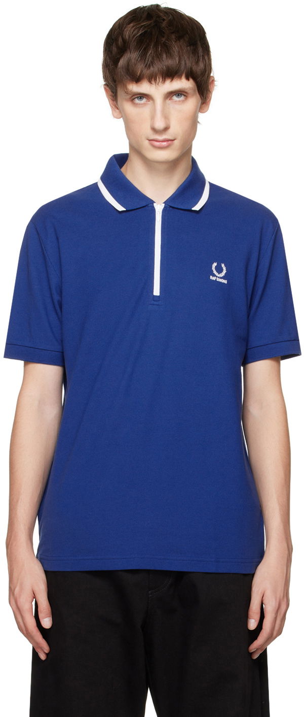 Polo tričko RAF SIMONS Fred Perry x Polo Tee Modrá | SM6501, 0