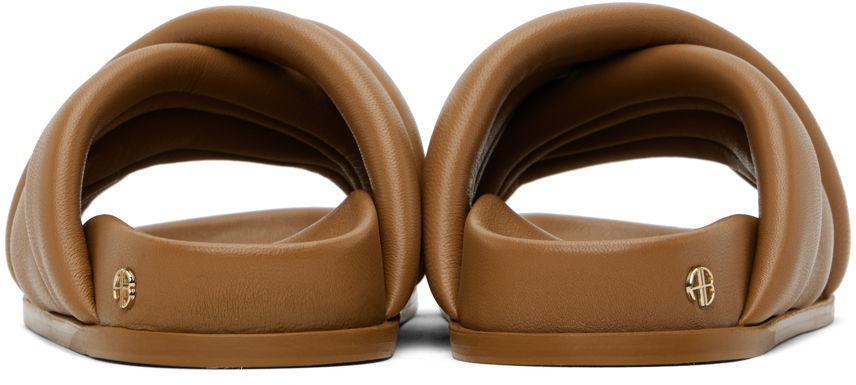 Tenisky a topánky Anine Bing Lizzie Padded Leather Slides Hnedá | A-14-4028-230, 1