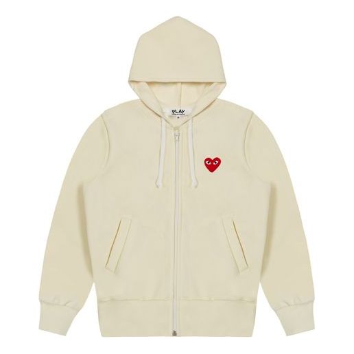 Mikina Comme des Garçons PLAY Zip Hoodie Béžová | AZ-T171-051-3, 0