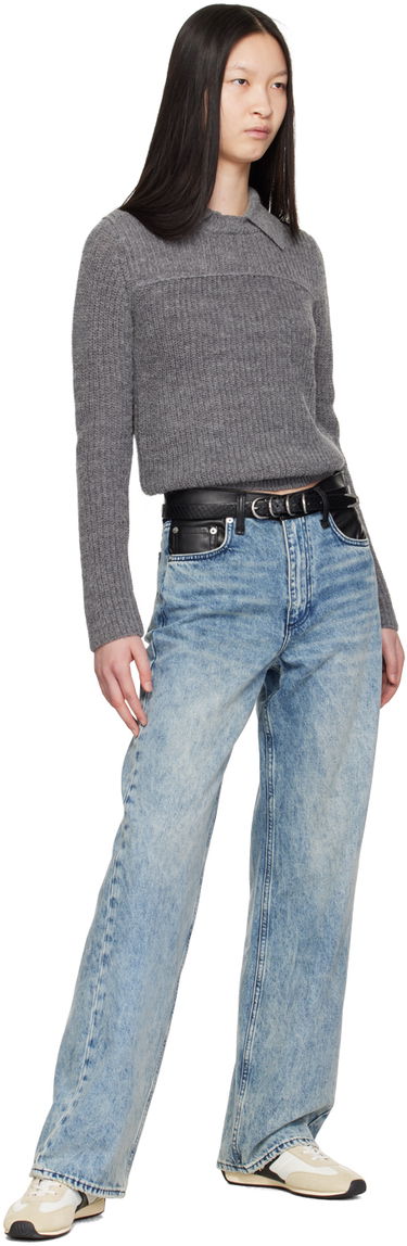 Opasok rag & bone Spire Leather Belt Čierna | WJW24FB1027EM27, 2