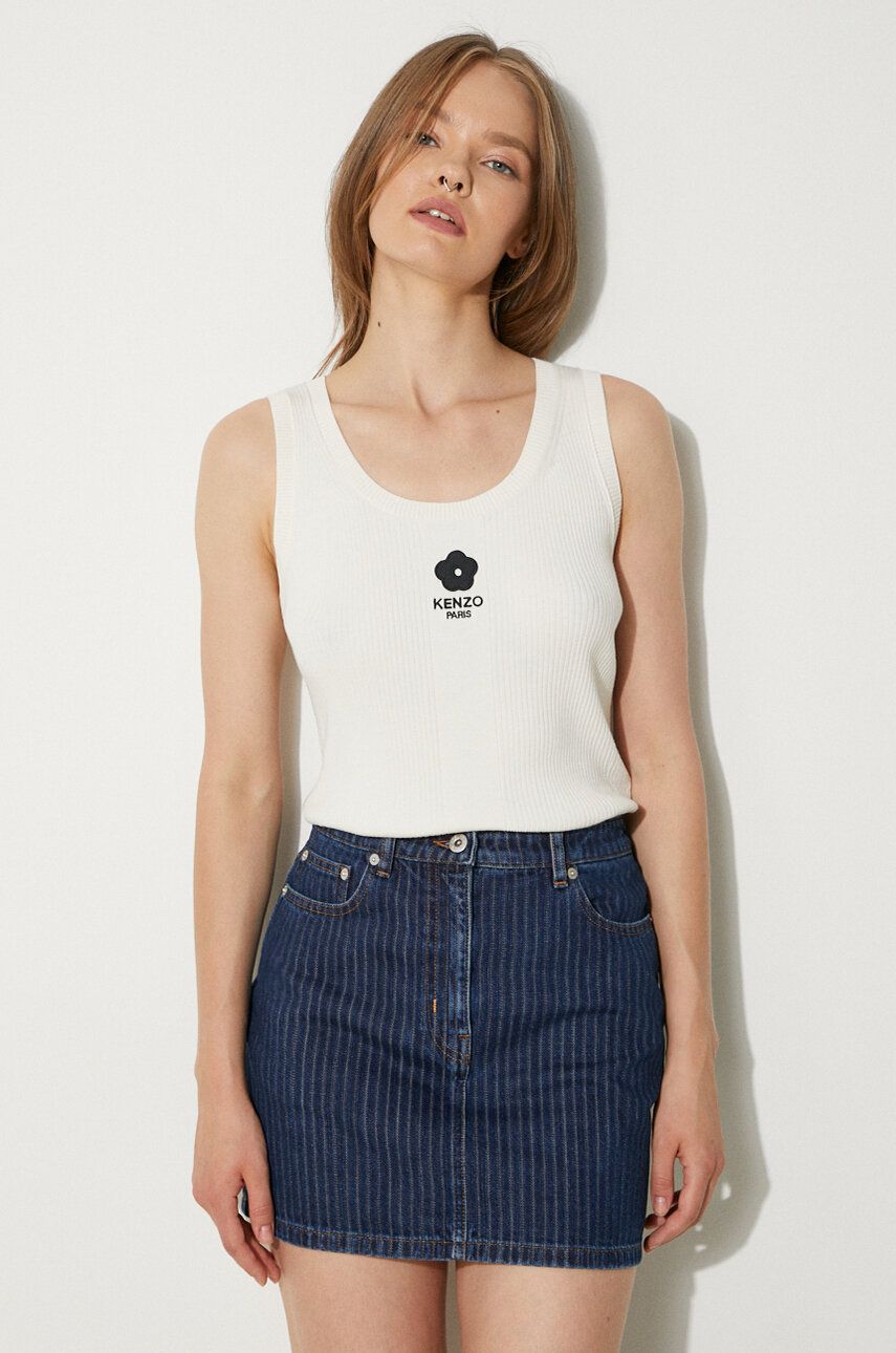 Tielko KENZO Tank Top Boke 2.0 Rib Béžová | FE62PU4733LG.01, 0